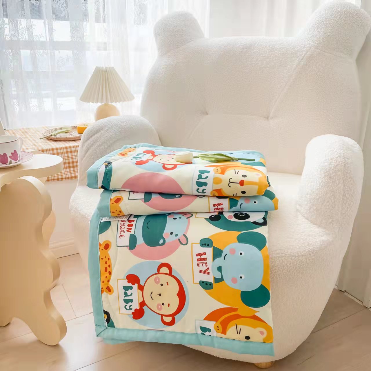 Children's Summer Cool Is The Baby's Nap The Air Conditioner Is The Kindergarten Blanket The Summer Thin Quilt