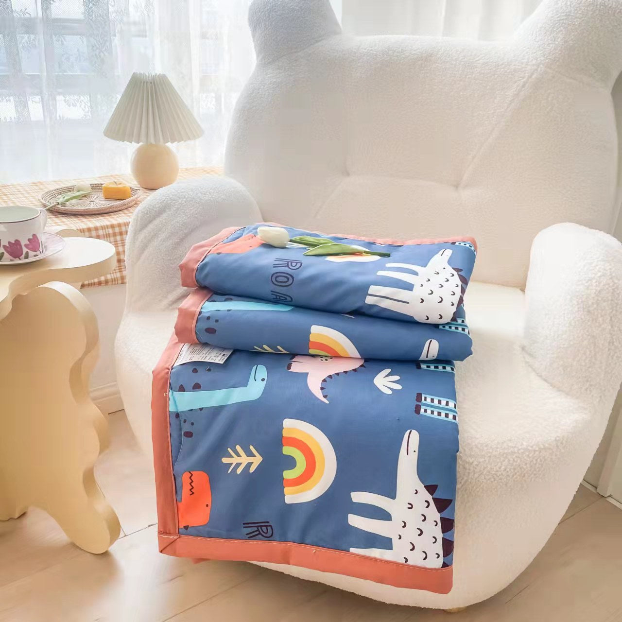 Children's Summer Cool Is The Baby's Nap The Air Conditioner Is The Kindergarten Blanket The Summer Thin Quilt