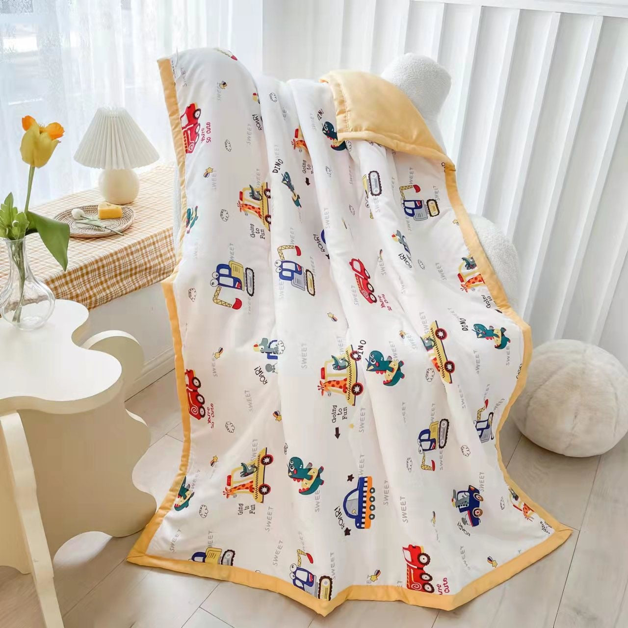 Children's Summer Cool Is The Baby's Nap The Air Conditioner Is The Kindergarten Blanket The Summer Thin Quilt